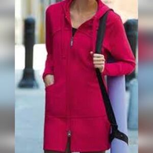 Jockey Tunic Length Hoodie Bright Pink Soft Cotton SIZE XL
